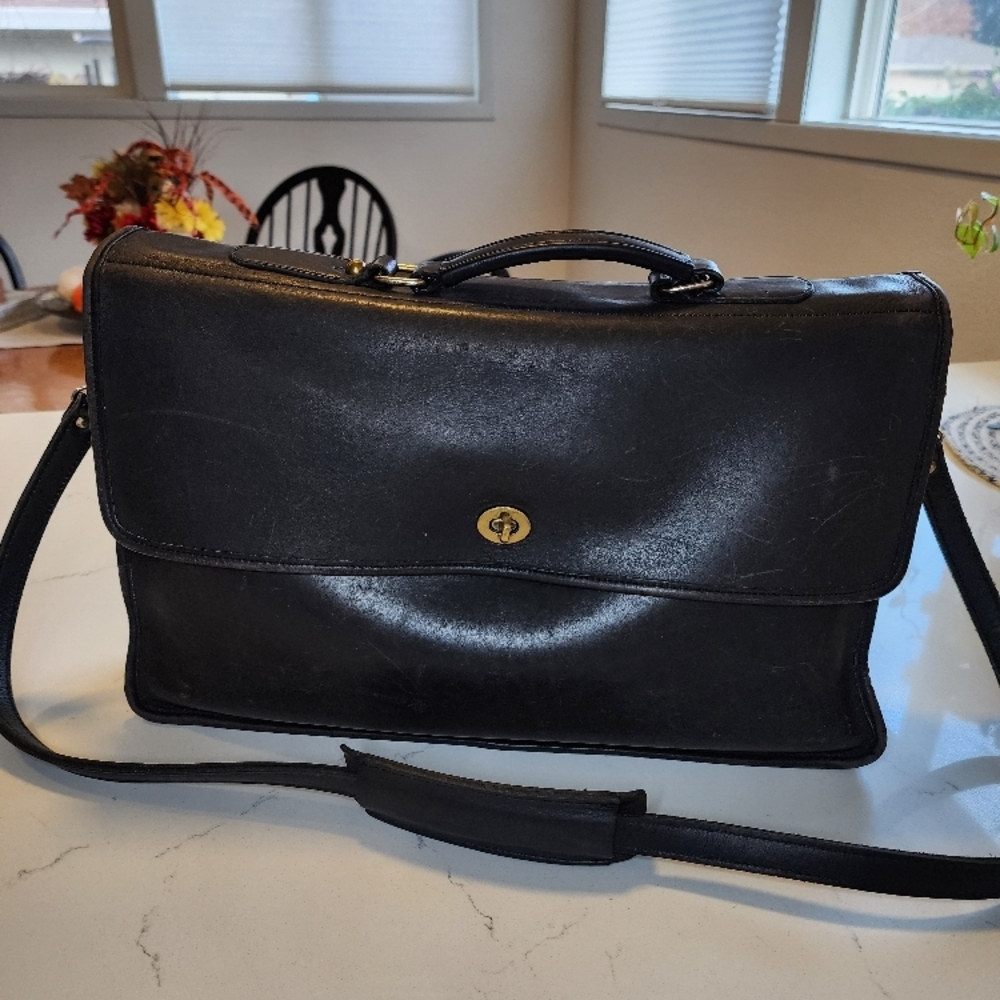 Black Leather Briefcase